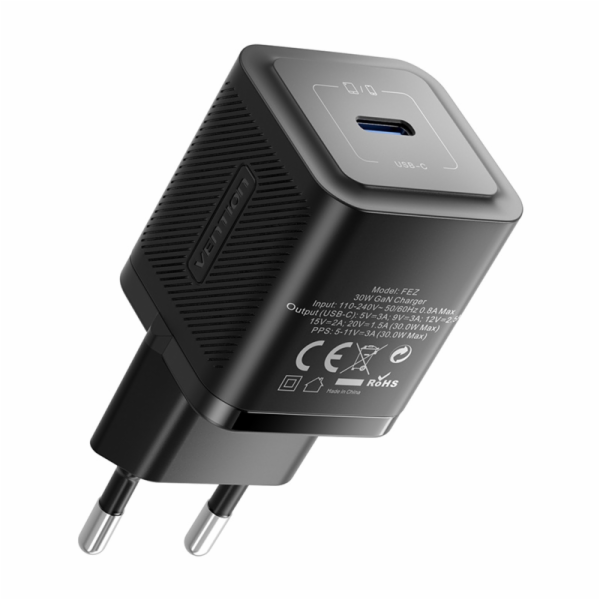 Vention FEZW0-EU USB-C GaN nabíječka (30W) (černá)