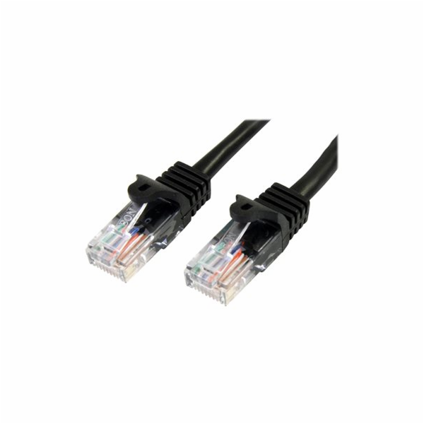 StarTech.com 2m Black Cat5e / Cat 5 Snagless Patch Cable ...