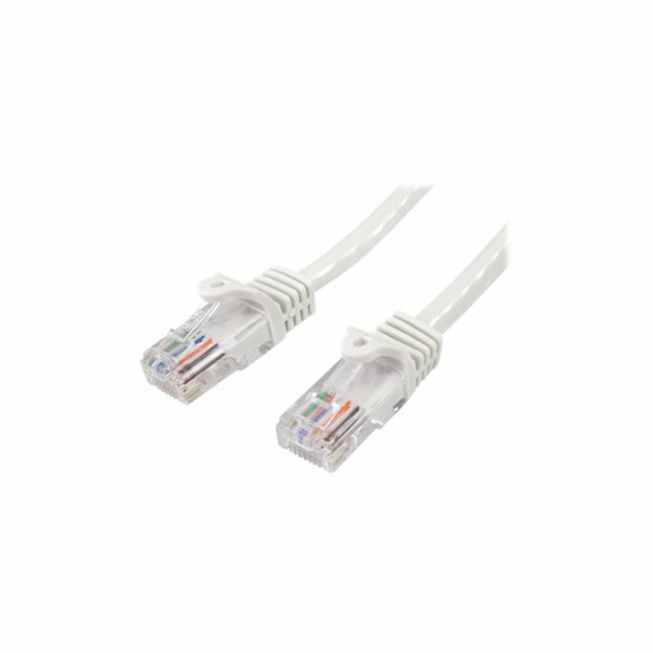 StarTech.com 1m White Cat5e / Cat 5 Snagless Patch Cable ...