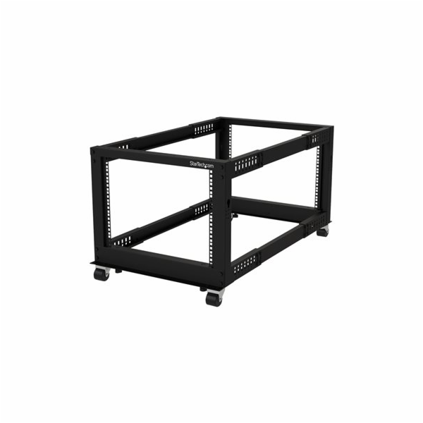 StarTech.com 8U 19" Open Frame Server Rack, 4 Post Adjust...
