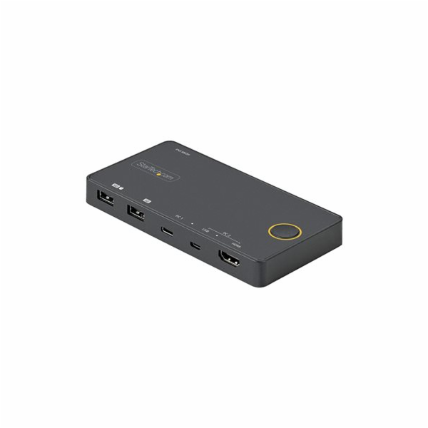 Startech 2 Port Hybrid USB-A + HDMI & USB-C KVM Switch, S...