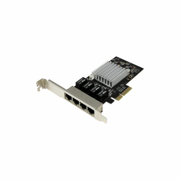 StarTech.com 4 Port PCIe Network Card - RJ45 Port - Intel...