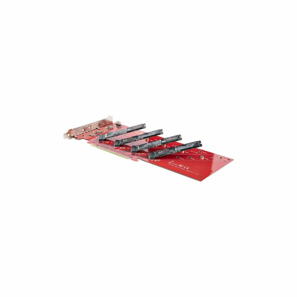 StarTech.com Quad M.2 PCIe Adapter Card, x16 Quad NVMe or...