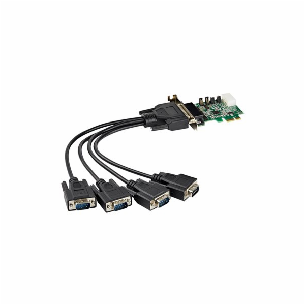 StarTech.com 4-port PCI Express RS232 Serial Adapter Card...