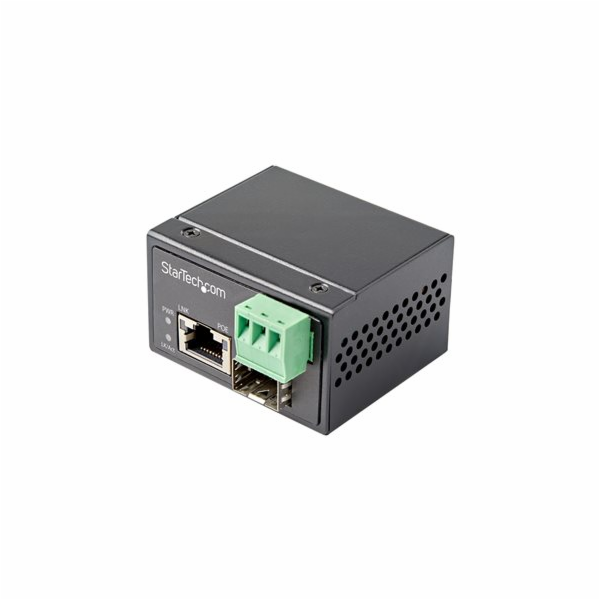 Startech PoE+ Industrial Fiber to Ethernet Media Converte...