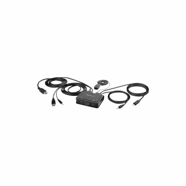 StarTech.com 2-Port Hybrid USB-C HDMI Cable KVM Switch, 4...