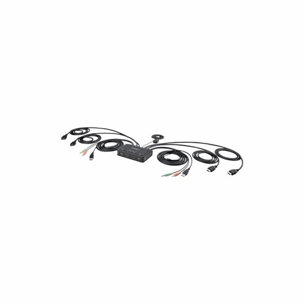 StarTech.com 2-Port Dual-Monitor HDMI Cable KVM Switch, 4...