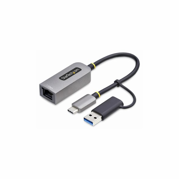 StarTech.com USB-C to Ethernet Adapter w/USB-A Adapter, R...