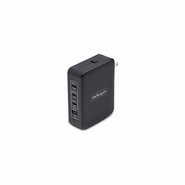 Startech 140W USB-C Wall Charger, USB-C/USB-A, PD GaN Pow...