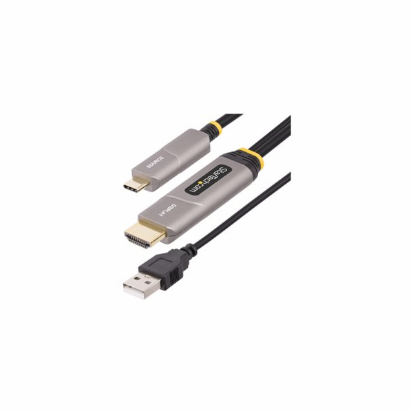 StarTech.com 30ft (9.15m) USB-C to HDMI 2.0 Active Optica...