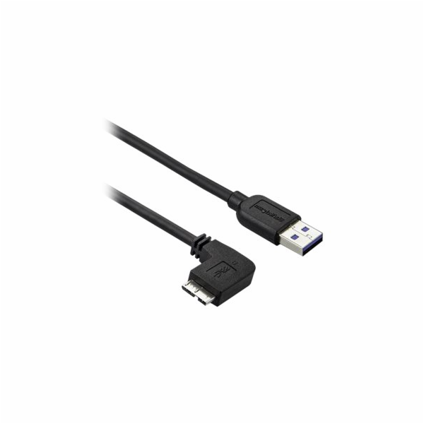 StarTech.com 0.5m 20in Slim Micro USB 3.0 Cable M/M - Lef...