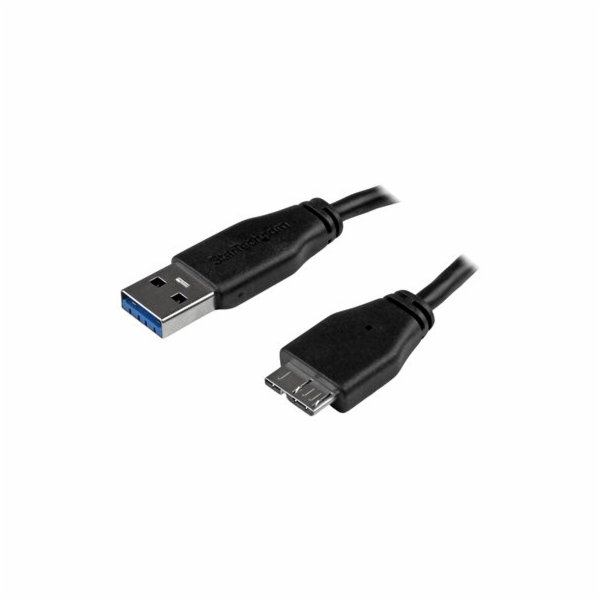 StarTech.com 0.5m 20in Slim USB 3.0 A to Micro B Cable M/...