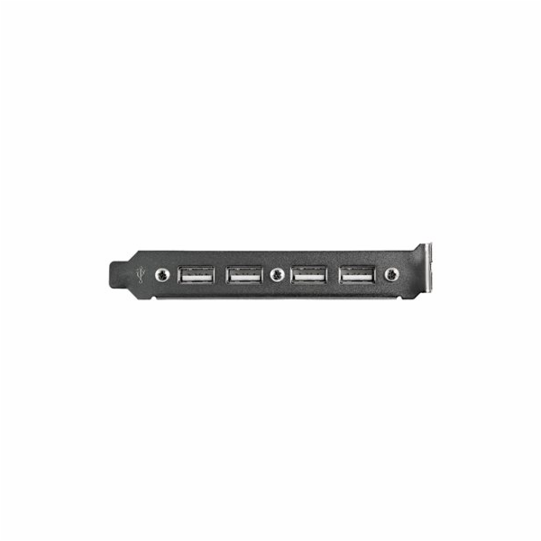 StarTech.com 4 Port USB A Female Slot Plate Adapter - USB...