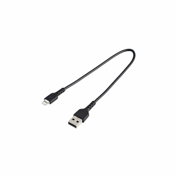 StarTech.com 12 in(30cm) Durable Black USB-A to Lightning...