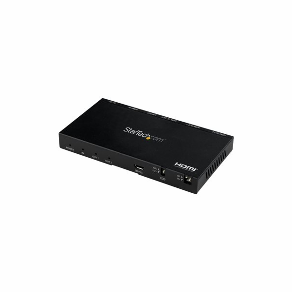 Startech 2-Port HDMI Splitter (1x2), 4K 60Hz UHD HDMI 2.0...