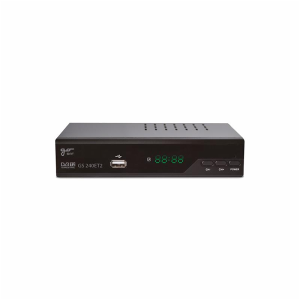 Set-top box GoSAT GS240ET2 DVB-T2 FullHD s HEVC H.265, US...