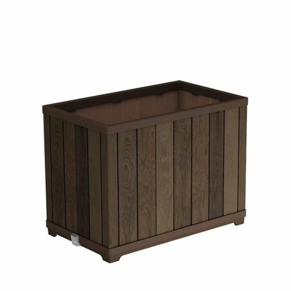 Květináč Keter Deco Rectangle Tall walnut