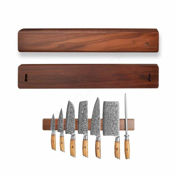 Lišta Dellinger stylová magnetická na nože z ořechového d...