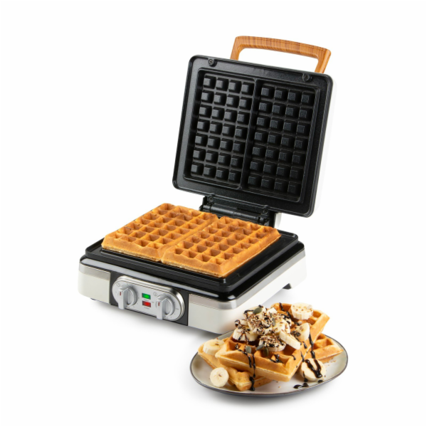 DOMO DO9280W Vaflovač 4x7 s termostatem a časovačem