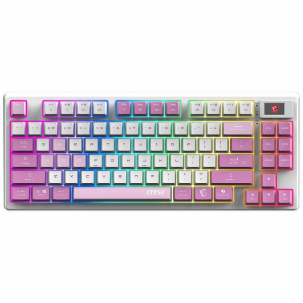 MSI herní klávesnice FORGE GK600 TKL Violet/ bezdrátová 2...
