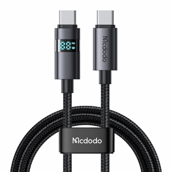 Mcdodo CA-5610 Kabel USB-C na USB-C, 100 W, LED displej, ...