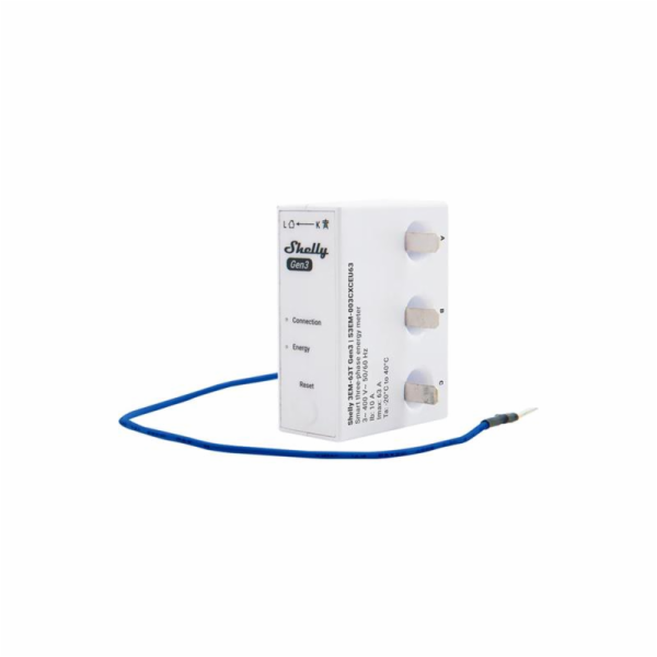 Shelly 3EM-63T Gen3 1/3-kanálový měřič energie WiFi (ploc...