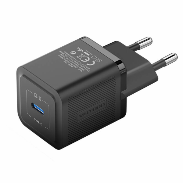 Ładowarka Vention USB-C 20W GaN czarna