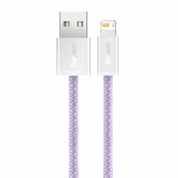 Baseus Dynamic kabel USB na Lightning, 2,4 A, 2 m (fialový)
