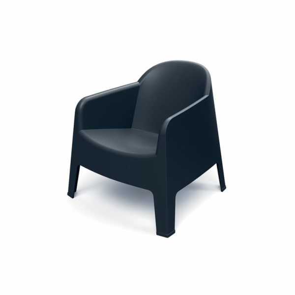 Křeslo zahradní MILANE 745x730x735mm - uhelná