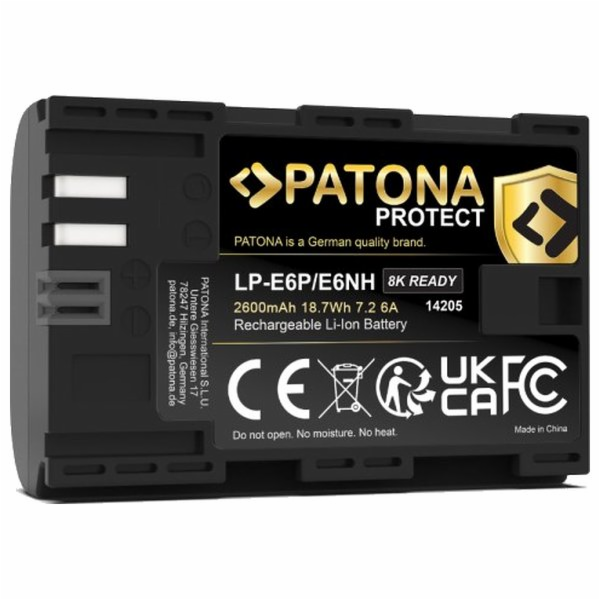 PATONA baterie pro foto Canon LP-E6P/LP-E6NH 2600mAh 6A L...