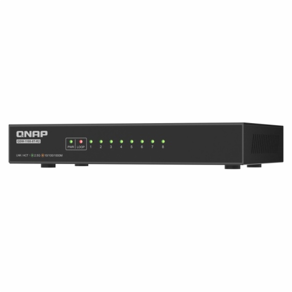 QNAP switch QSW-1108-8T-R2 (8x 2,5GbE port, pasivní chlaz...