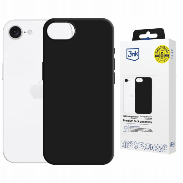 3mk Hardy MagSilicone pro Apple iPhone 16E Black