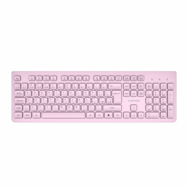 CANYON keyboard HKB-W01 CS AAA Wireless Pink