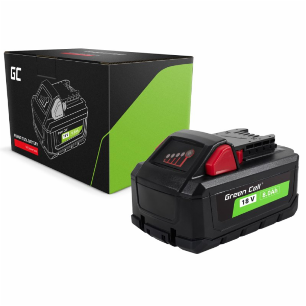 Green Cell Battery for Milwaukee M18 18V 8Ah Replacement ...