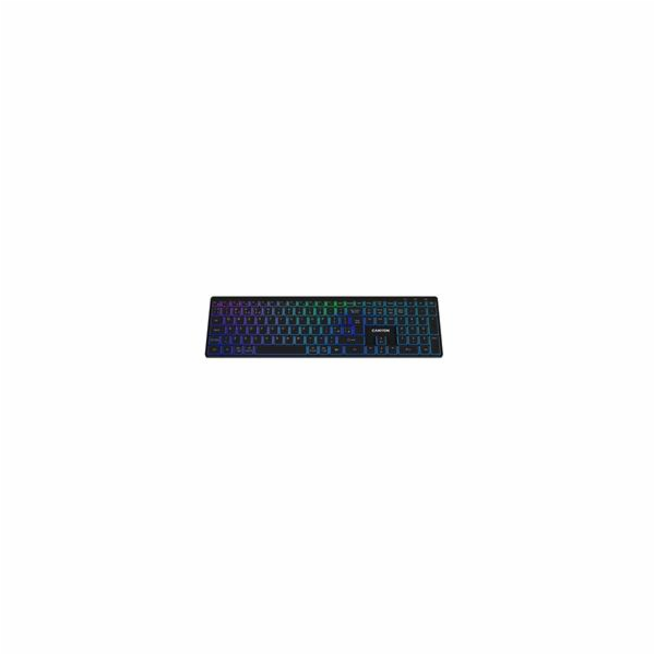 CANYON keyboard HKB-W11 EN/CS RGB Dual Mode Wireless Black