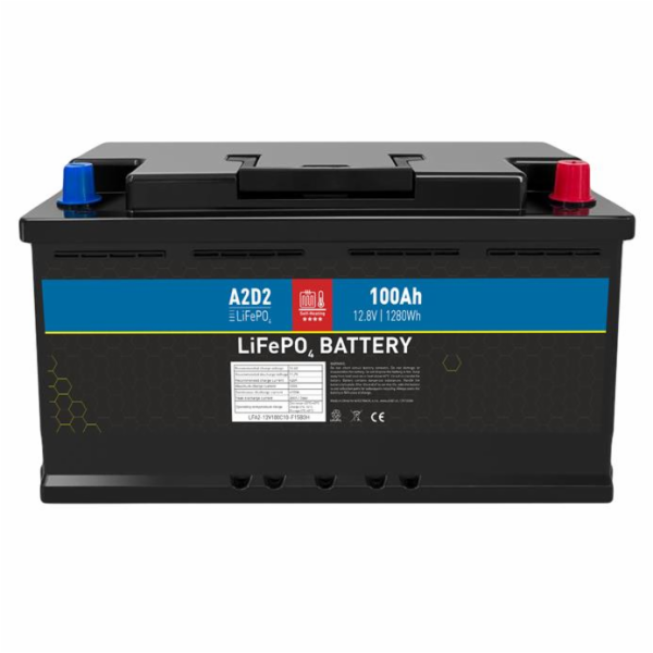 A2D2 baterie LiFePO4 12,8V 100Ah F15 SELF-HEAT Car Batter...