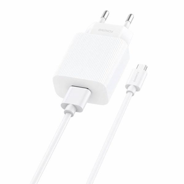 Fast charger Foneng EU28 12W, 1xUSB, QC 3.0 + Cable USB M...