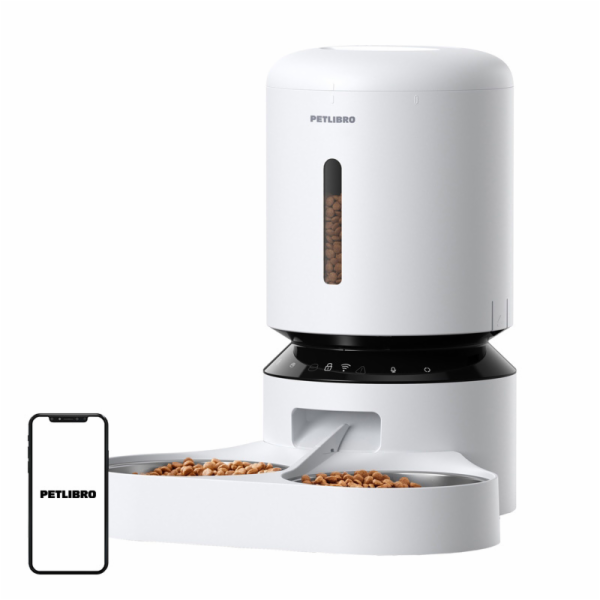 Dávkovač krmiva Petlibro Granary s dvojitou miskou, Wifi,...
