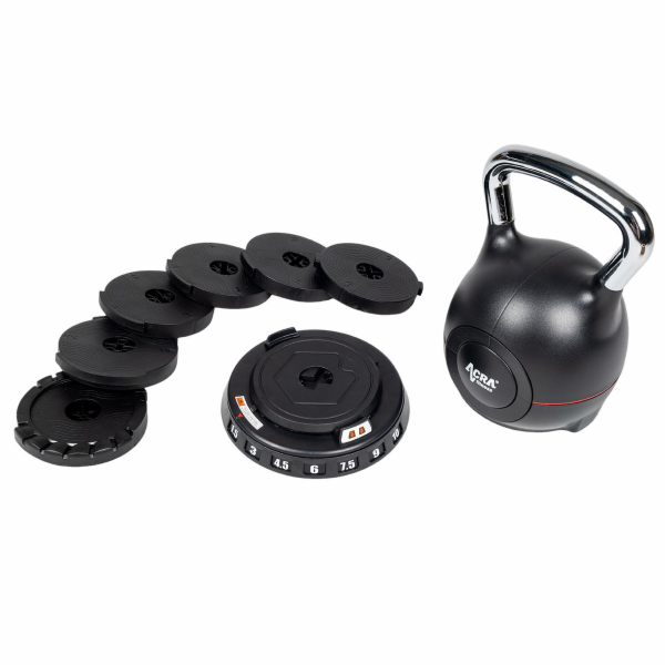 Kettlebell nové generace 7v1 - nastavitelný, 1,5 - 10 kg