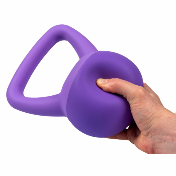 ACRA Soft PVC Kettlebell 2 kg, fialový