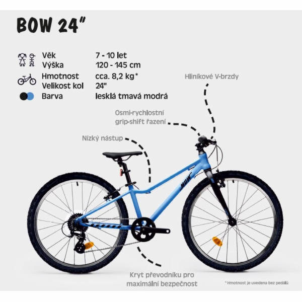 Juniorské ultralehké kolo BOW 24"