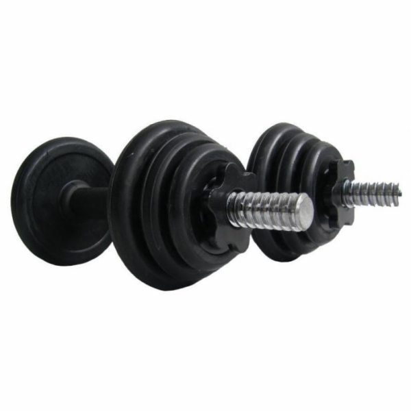 ACRA nakládací činka jednoruční set 2 x 5 Kg (10kg) pogum...
