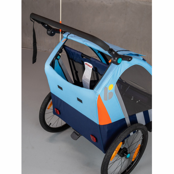 Dětský kombinovaný vozík Bellelli za kolo + kočárek pro 2...