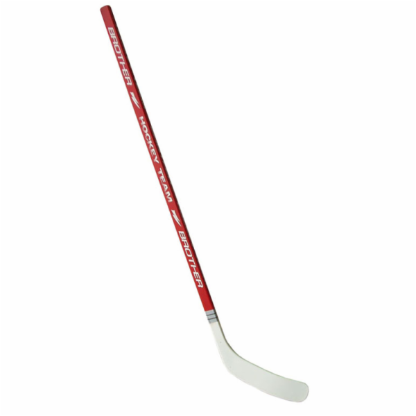 Hokejka plastová s dýhou 147cm - pravá - červená