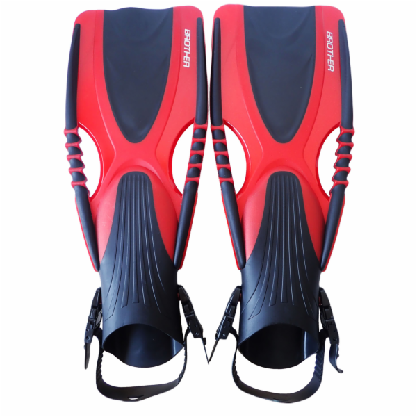 Ploutve Delta roztahovací s páskem 36/40 červené