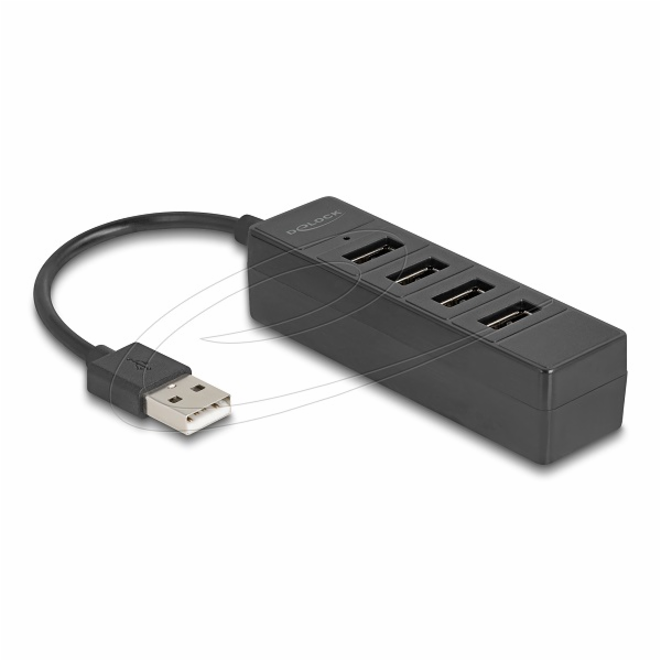 Delock 4portový USB hub USB 2.0 se 4 x USB Type-A samice ...
