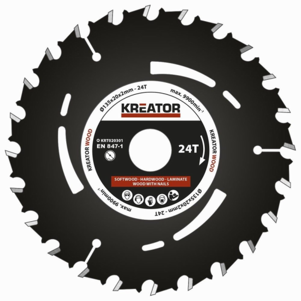 Kreator KRT020301 - Pilový kotouč pro ponorné pily 135mm,...