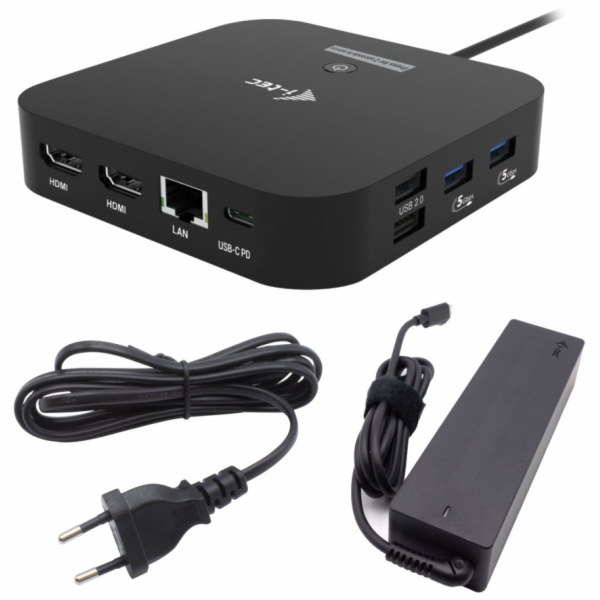 i-tec USB-C Dual HDMI Docking Station with Power Delivery...