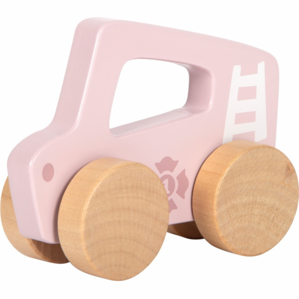 small foot Dřevěné auto na tlačení Růžové