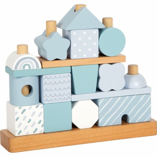 small foot Nasazování na tyč Domeček modrý